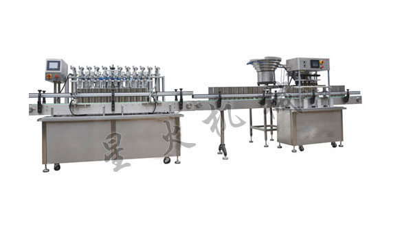 十二頭自動液體灌裝生產線,全自動液體灌裝生產線